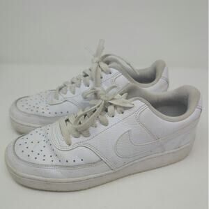 Nike Court Vision Low White Shoes White Sneakers Womens Size 7.5